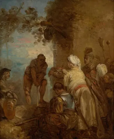 Пиаст, избранный королем by Жан Пьер Норблин, 1776 — digital art print download