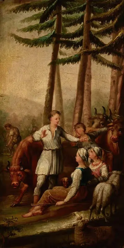Idyll by Jan Zamojski, 1826 — digital art print download