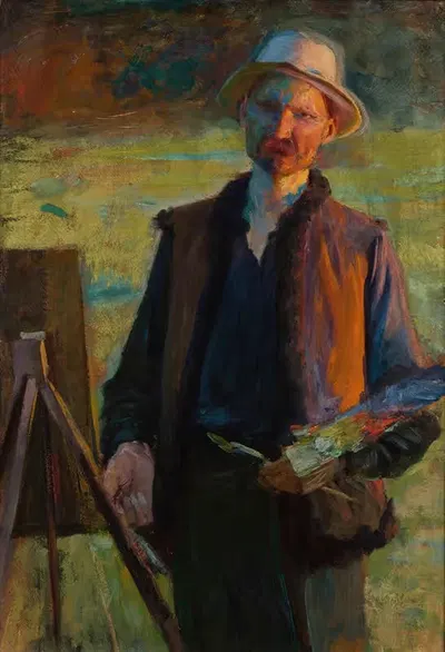Автопортрет by Леон Вычулковский, 1896-1900 — digital art print download