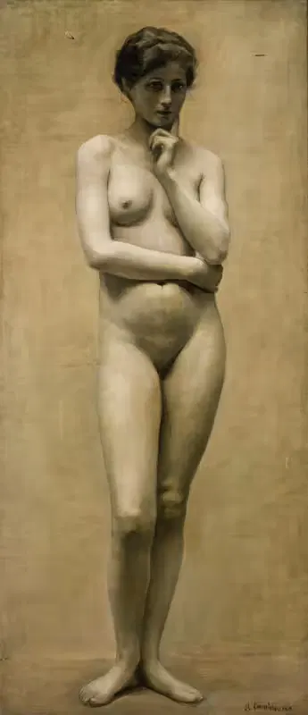 Женский ню by Мария Хмеловская, 1895 — digital art print download
