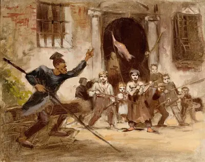 Леви в Мессе by Мавриций Готлиб, 1873-1874 — digital art print download