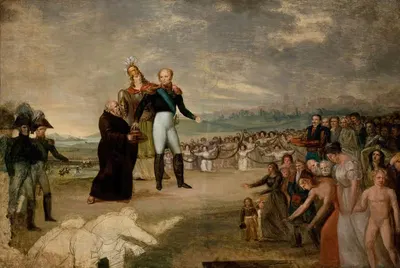 Александр I, коронованный король Польши by Михаил Стахович, 1815-1825 — digital art print download
