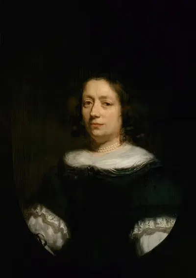 Портрет женщины by Николаес Маес, 1670-1674 — digital art print download