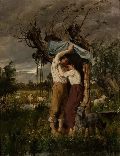 Убежище перед бурей by Поль Мервард, 1880 — digital art print download