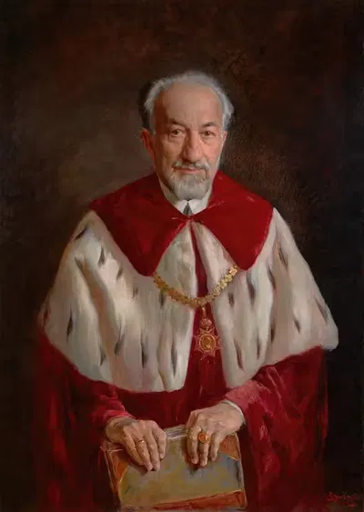 Портрет профессора Адольфа Бека by Станислав Батowski-Качор, 1934 — digital art print download