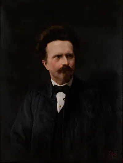 Portrait of Walery Rzewuski by Stanisław Bieńkiewicz, 1901 — digital art print download