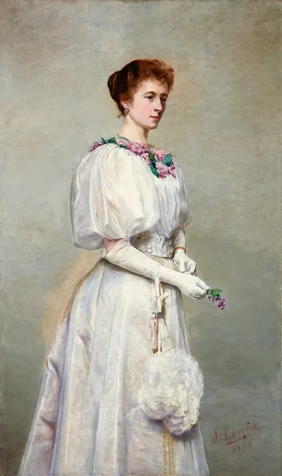 Портрет Елены Черковой by Станислав Черха, 1898 — digital art print download