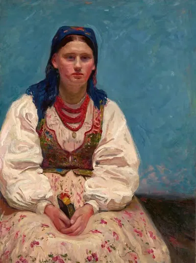 Портрет Ядвиги Миколайчик by Станислав Камоцкий, 1898 - 1902 — digital art print download