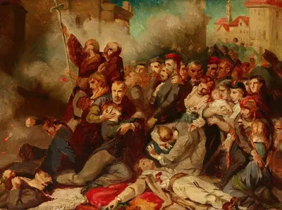 Варшава 8 апреля 1861 года by Тони Робер-Флёри, 1866 — digital art print download