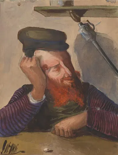 Спящий арендатор by Владислав Оконь, 1884 — digital art print download