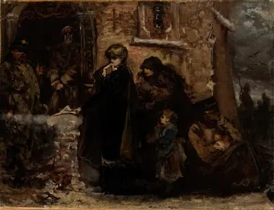 Перед церковью by Владислав Россовский, 1886 — digital art print download