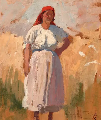 Крестьянка из Броновице by Влодзимеж Тетмайер, 1898-1902 — digital art print download