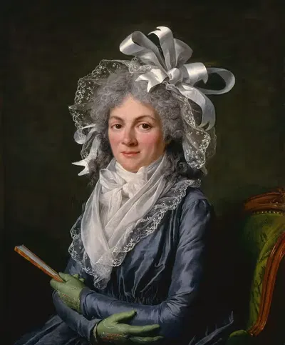 Portrait of Madame de Genlis by Adélaïde Labille-Guiard, 1790 — digital art print download