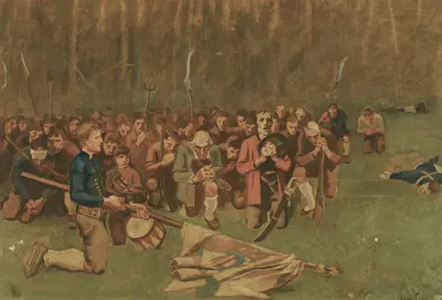 Аве Мария после битвы на Бергиселе by Альбин Эггер Лиенц, 1809 — digital art print download