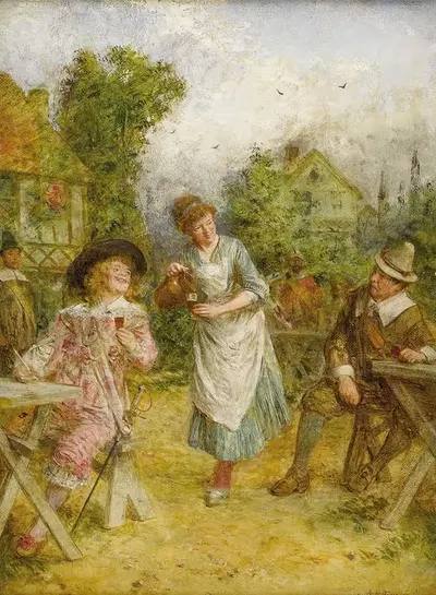 Merry Company by Alfred Holst Tourier — digital art print download