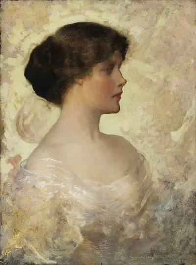 Портрет дамы by Чарльз Фредерик Нэгел, 1915 — digital art print download