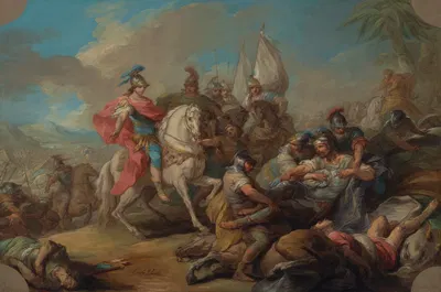 The Victory of Alexander over King Porus by Charles-André van Loo — digital art print download