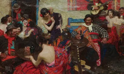 Spanish Tavern by Dean Cornwell, 1922 — digital art print download