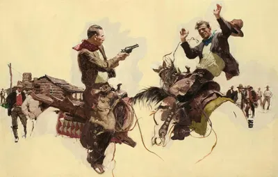 The Stick-up by Dean Cornwell, 1924 — digital art print download
