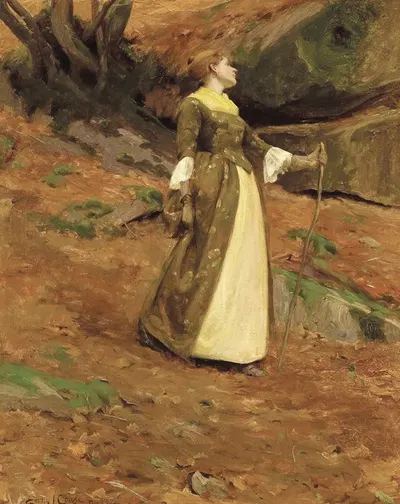 Portrait of Virginia Couse by Eanger Irving Couse — digital art print download