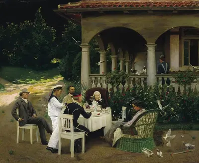 Садовая вечеринка by Эрих Рифтшталь, 1902 — digital art print download