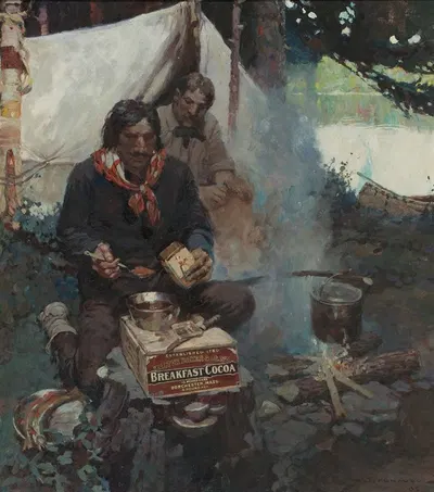 Breakfast Coca – Walter Backer & Co. by Frank Earle Schoonover, 1905 — digital art print download