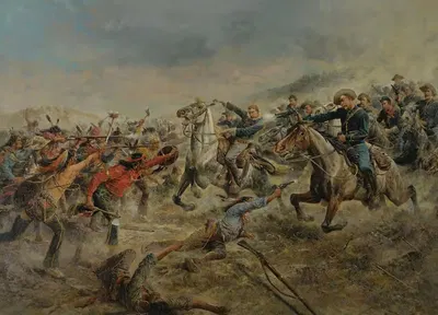 Charge Of The Seventh Cavalry by Frank Feller — digital art print download