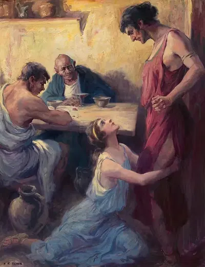 Римская сцена by Фредерик Кофай Йон — digital art print download
