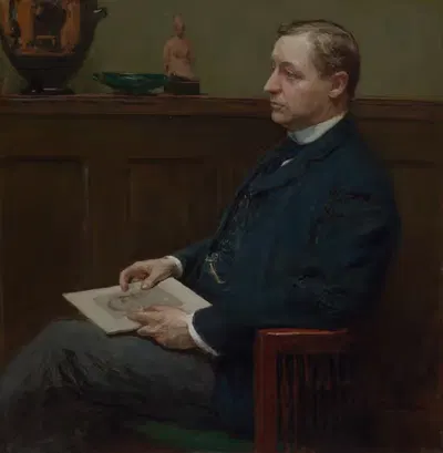 Портрет Чарльза Лоуренса Хатчинсона by Гари Мелчерс, c. 1902 — digital art print download