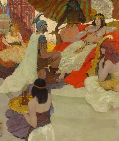 Антоний, посещающий Клеопатру by Джордж Жигер, 1924 — digital art print download