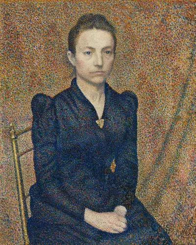 Portrait of the Artist’s Sister by Georges Lemmen, 1891 — digital art print download