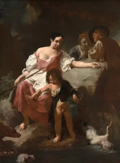 Пасторальная сцена by Джованни Баттиста Пьацетта, 1740 — digital art print download