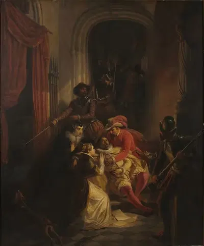 Death of William the Silent by Jacob Joseph Eeckhout — digital art print download