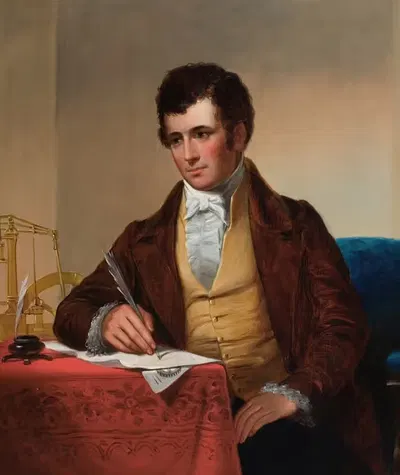 Portrait of Robert Fulton by James H. Cafferty, 1852 — digital art print download