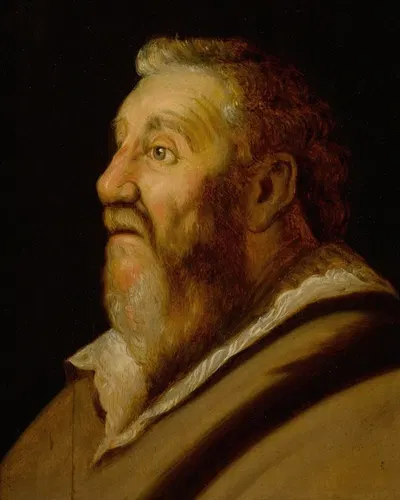 Study of a man looking up by Jan Lievens — digital art print download