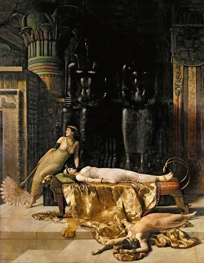 The Death of Cleopatra by John Collier, 1890 — digital art print download