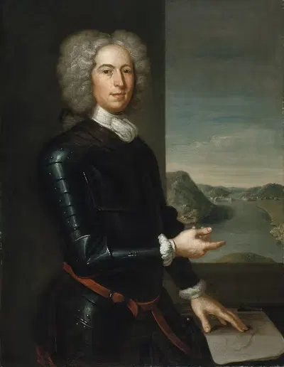 Portrait of Major General Paul Mascarene by John Smibert, 1729 — digital art print download