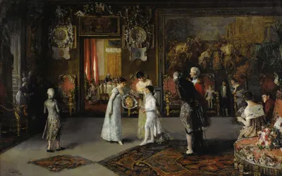 The Presentation by Luis Jiménez Aranda, 1883 — digital art print download