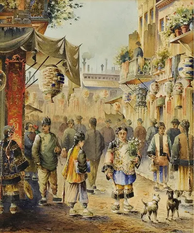 Китайский Новый год by Роберт Фредерик Блум — digital art print download
