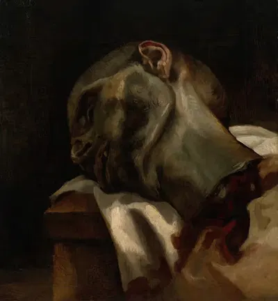 Head of a Guillotined Man by Théodore Géricault — digital art print download