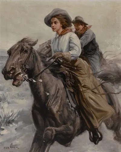 На пастбище by Уильям Генри Детлеф Кёрнер, 1909 — digital art print download