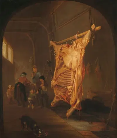Убитый бык by Авраам ван ден Хеккен, 1635 - 1655 — digital art print download