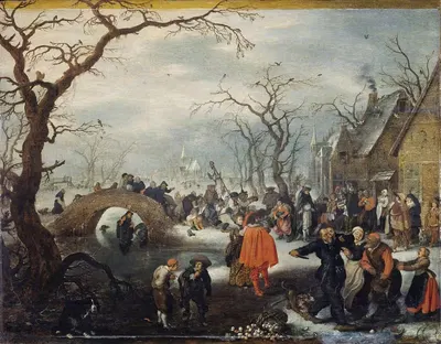 Масленица в деревне by Адриан Питерсз. Ван Де Венне, c. 1625 — digital art print download