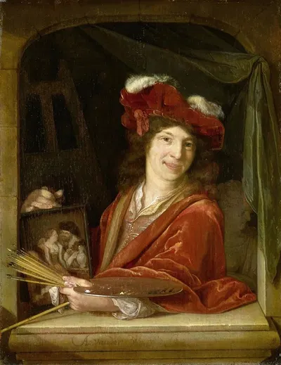 Молодой художник by Адриан ван дер Верфф, 1670 - 1690 — digital art print download