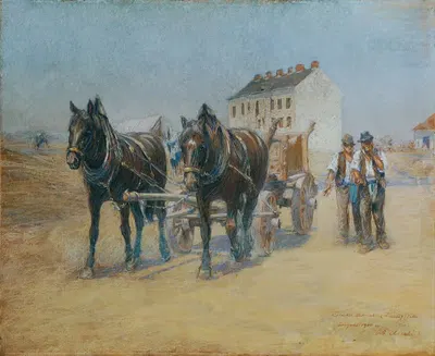 В Херналсер Сандгштадте by Альфонс Леопольд Милих, 1900 — digital art print download