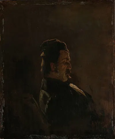 Portrait of Pieter Frederik van Os, Painter by Anton Mauve, 1855 — digital art print download