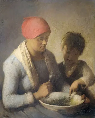 The Meal by Auguste Boulard, 1850 - 1892 — digital art print download