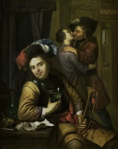 Сцена солдата by Карел де Мур II, 1680 - 1738 — digital art print download