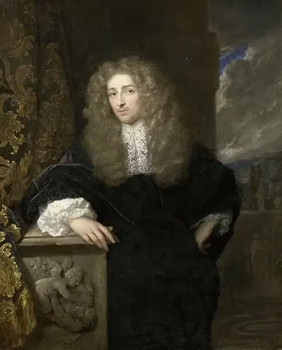 Портрет мужчины, возможно, члена семьи ван Ситтерс by Каспар Нетшер, 1678 — digital art print download