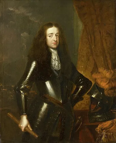 Портрет Виллема III (1650-1702), принца Оранского и с 1689 года короля Англии by Каспар Нетшер, 1650-1702 — digital art…